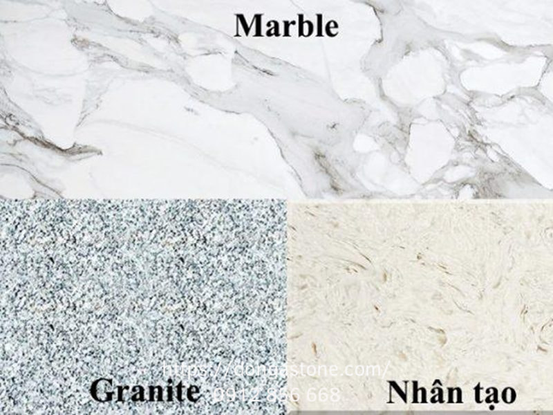 Phân Biệt Đá Tự Nhiên Và Đá Nhân Tạo: Nên Chọn Loại Nào? 4 Phân biệt đá tự nhiên và đá nhân tạo qua các vân đá, màu sắc, hoa văn