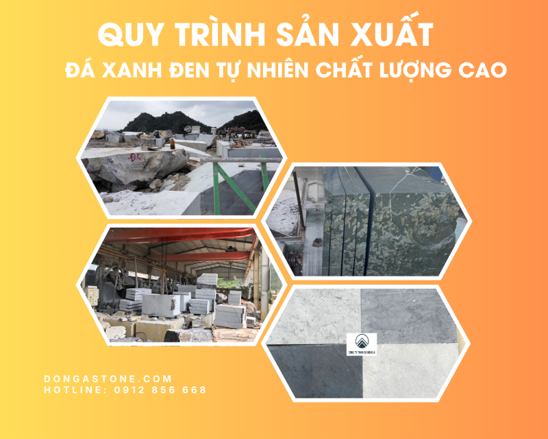 quy trinh san xuat da xanh den