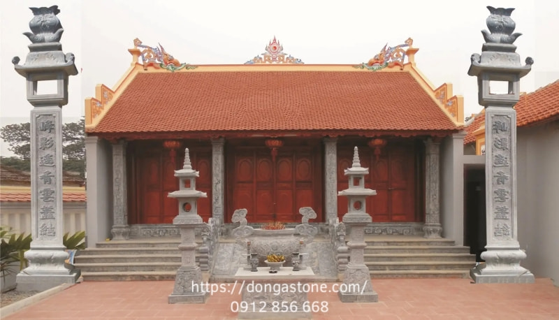 Nhìn chung kiến trúc từ đường bằng đá tại Việt Nam có nhiều đặc trưng, dễ dàng nhận diện.