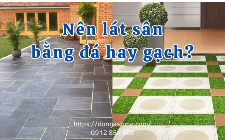 So sánh chi phí và hiệu quả: Đá Xanh Thanh Hóa vs Gạch lát nền sân vườn