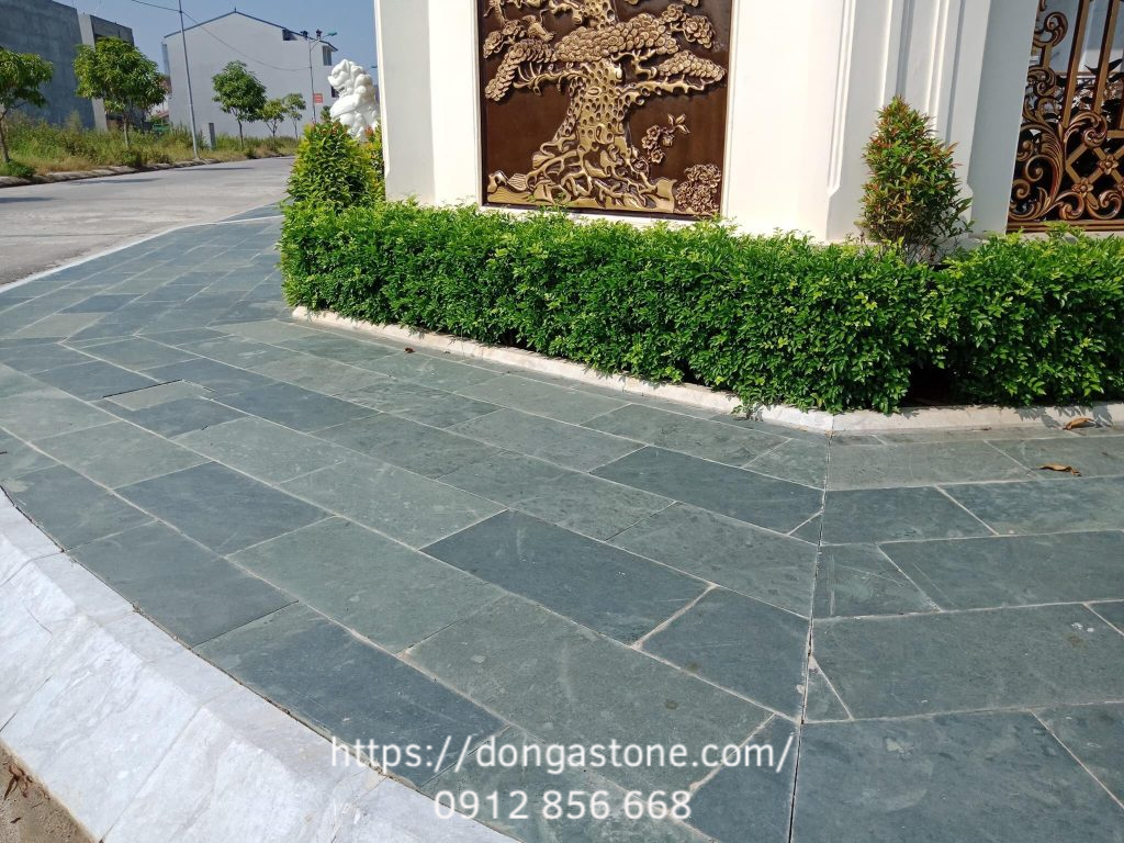 Cách chọn đá Xanh Thanh Hóa ốp tường & lát sân hợp phong thủy